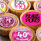 24 40th birthday edible Pre-Cut party decorations Wafer Paper Cupcake Topper Cake