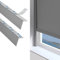 ZSTARR PVC Light Blockers Blackout Light Blocking Strips for Shades and Blinds Window Edge Side Tracks for Blackout Shades Blackout Window Inserts for Bedroom Nursery (Grey, 58,2Pcs)