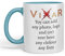 Vixar Personalised Mug Cup with Your Photo Text Coloured Inside and Handle 11oz Gift customised Custom Bulk Also (Turquoise)