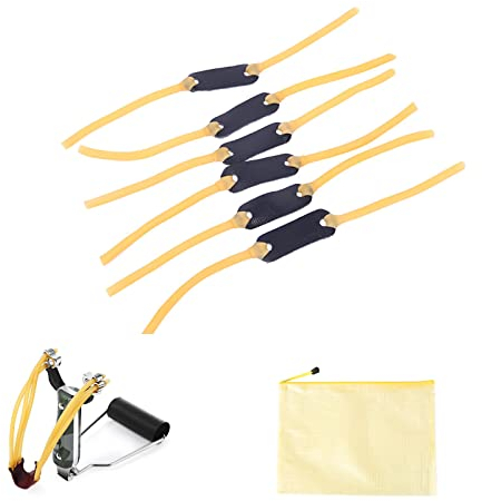 Slingshot Gummi, Slingshot Gummibänder, Steinschleuder Gummi, Schleuder Gummiband, Ersatzgummi Steinschleuder, Replacement Rubber Slingshot, Slingshot Rubber Bands, für Unterhaltung, Angeln 6 Stück