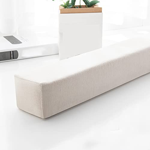 XIEMINLE Armlehnen-Kissen für Sofa, Kopfteil, Bettbrücke, Doppelbett zu Einzel-/Doppel-/Kingsize-Bett, langes Bett, Sofa, Lückenfüller, abnehmbares Armlehnen-Kissen für Hotel, 120 x 5 x 8 cm, beige