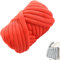 250g Sperriges Kern Garn, Grobes Baumwolle Polyester Garn, Armstricken Roving Garn Häkeln, Weiches Umherziehendes Schlauchgarn, Füllung Baumwollgarn Für DIY Haustier Bett Sofa Decke ( Color : 20# , Si