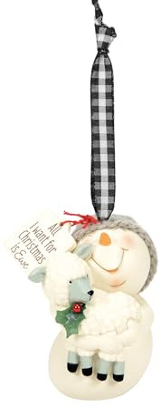 Department 56 Snowpinions Farmhouse All I Want for Christmas is Ewe Hängeornament, 7,6 cm, Mehrfarbig