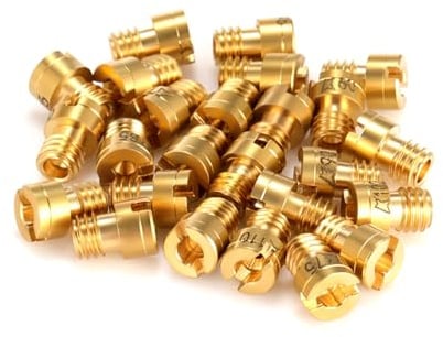 GEARMONSTER Vergaser Hauptdüsenset, 25 Stück Vergaser Düsen, M6 Hauptdüsenset Satz 55-115 Vergaser Hauptdüse Set für Roller Motorrad Schaltmoped