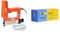 Tacwise 1707 Master Nailer 18G/50, Electric Brad Nail Gun with 1,000 Nails, Uses Type 180 (18G) / 20-50 mm Nails, Orange & 0400 Type 18G / 40 mm Galvanised Brad Nails, Silver, 5000 Pack