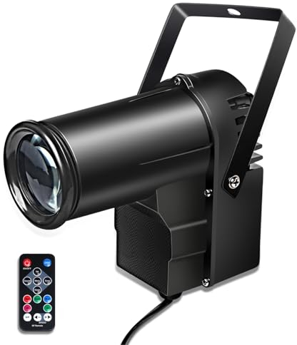 Disco Spot, 12W LED Punktstrahler für Spiegelkugel, Pinspot LED-Licht Spiegelkugel Scheinwerfer