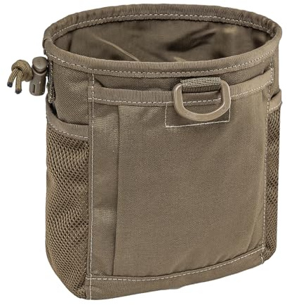 TSPRO Tactical MOLLE Dump Pouch, Utility Belt Pouch with Drawstring Bag | Rugged Nylon, Adjustable Drawstring, Dual Side Mesh Pockets, Tool Storage, Quick Access, for Hiking/Camping/Hunting/Bushcraft
