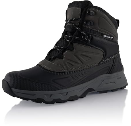 Fusskleidung® Damen Herren wasserdichte Stiefel warme Winterschuhe