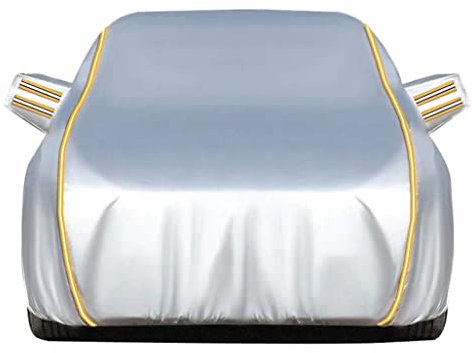 Housse de Voiture pour BMW Série 5 E34|Bâche de Voiture Universelle Toutes Saisons,Protection Solaire,imperméable,Coupe-Vent,Neige,Anti-poussière,Housse de Voiture complète avec réfléchissantes