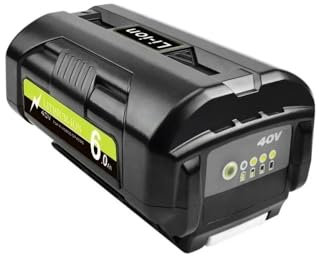 ZMLMAJJ 40V 6.0Ah Li-Ion Rechargeable Battery OP4050 OP4026 OP40401 Power Tools Battery - Compatible With Ryobi RY40502 RY40200(1pcs 6Ah Battery)