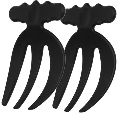 Holibanna 2 Piezas Batidora De Ensalada Tenedores De Ensalada Herramientas De Ensalada Centrifugador De Ensalada Utensilios De Ensalada Verdura Tenedores para Ensalada El Plastico Negro