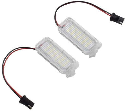 Fouedy Canbus LED Kennzeichenbeleuchtung Lampe für Ford Focus 5D Fiesta Mondeo MK4 C-Max MK2 S-Max Kuga Galaxy 6000K Weiß 12V