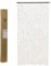 Bamboo Beaded Door Curtain | Colourful Fly Screen for Doors | Easy to Fit Eco-Friendly Room Divider - 90 x 180cm
