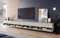 PIASKI Mobile TV 300 cm LOWBOARD A, illuminazione a LED inclusa, Mobile TV Grande, Mobile TV, Diversi colori (Beige Cashmir)