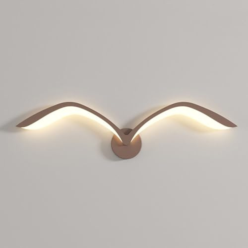 AoLa LED Möwen Wandleuchte Innen 50cm Tiere Vogel Wandlampe 9W 3000K Warmweißes Modern Kreative Bird Wandbeleuchtung aus Metall Wand Dekorative Lampe für Wohnzimmer Hintergrund Flur Treppe
