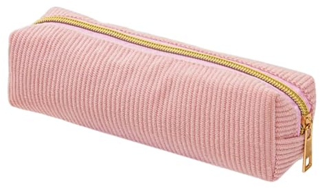 Generisch Federmäppchen Cord | Mäppchen Aesthetic | Cord-Stoff Federtasche Pencil Case | Federmappe Mädchen Teenager | Erwachsene Federmäppchen Klein | Schreibwaren Organizer Tasche Für Schule Büro