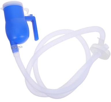 BAZEITFLOW Urinoir Plastique Portable Bleu pour Hommes, Flacon D'urine Léger et Réutilisable, pour Voyage et Maison de Retraite
