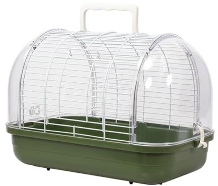 Reisevogelkäfig Tragbarer Vogeltransportbehälter Mit Griff | Tragkäfig für Wellensittiche Geeignet Für Conure Nymphensittich Kanarie Unzertrennlicher Fink Wohnzimmer Balkon Außenbereich