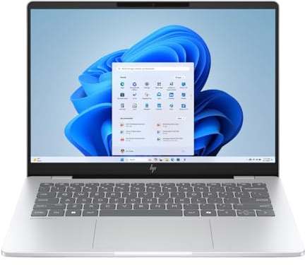 HP OmniBook 7 AI Laptop 14-Inch Full HD+ OLED, Intel Core Ultra 7 255U, 16GB RAM, 1TB NVMe SSD, Windows 11 Home, Wi-Fi 7, Silver, 14-fr0501na