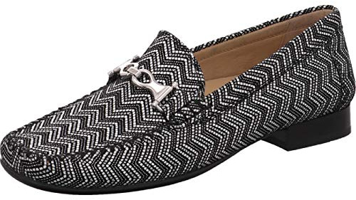 Sioux Caletta, Damen Mokassin, schwarz(schwarz), Gr. 4½