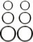 6 Stück 16 Gauge Edelstahl Nasenring Hoop Nahtlos Clicker Ring Ohr Lippen Piercing Schmuck, 3 Größen (Schwarz)