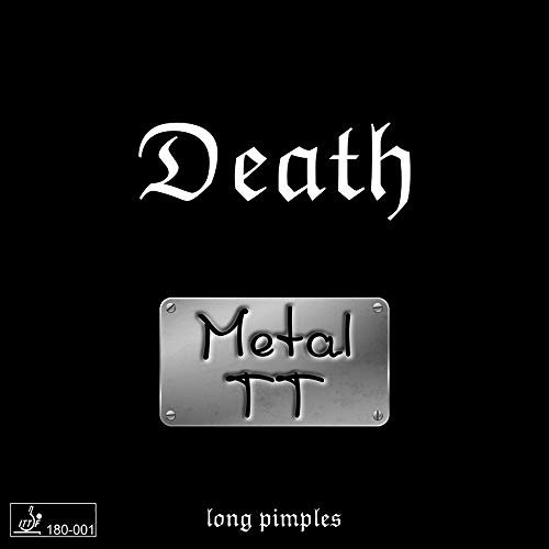 METAL TT Belag Death (Langnoppenbelag) Optionen OX, rot