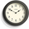 Jones Clocks® Venetian wall clock | Classic round clock | 30cm | Dark grey | Arabic numerals | Traditional design ideal for kitchen, living room or bedroom