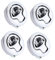 Almencla 4 X Marine Boat 316 Acciaio Inossidabile 2i NCH Flush Pull Hatch Slam Latch Lift Handle con Serratura A Chiave per Barche RV Doors Hardware