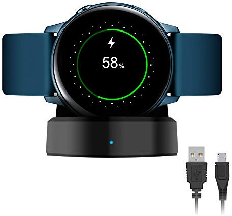 Charger for Samsung Galaxy Watch6 40mm 44mm/Watch6 Classic 43mm 47mm,Watch5/Watch5 Pro,Watch3 41mm 45mm,Watch4/Watch4 Classic,Non-Slip Silicone Charging Dock Stand for Active/Active2 SM-R500 40mm 44mm