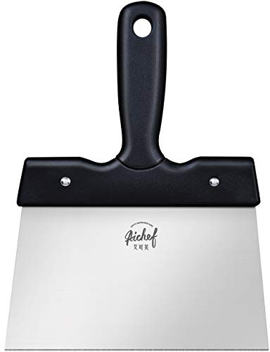 AIKEFOO Chocolate Thermostat Spatula Melting Chocolate Tempering Scraper Baking Tool Stainless Steel Spatula Temperature Regulating Blade Large Size