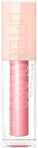Maybelline New York Glänzender Lipgloss für voller wirkende Lippen, Feuchtigkeitsspendend, Mit Hyaluronsäure, Lifter Gloss, Farbe: Nr. 004 Silk (Rosa), 1 x 5,4 ml