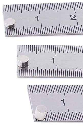 Brudazon | 15 Mini Scheiben-Magnete Set 3x1mm + 3x2mm + 3x3mm | N52 stärkste Stufe - Neodym-Magnete ultrastark | Power-Magnet für Modellbau, Basteln | Magnetscheibe extra stark