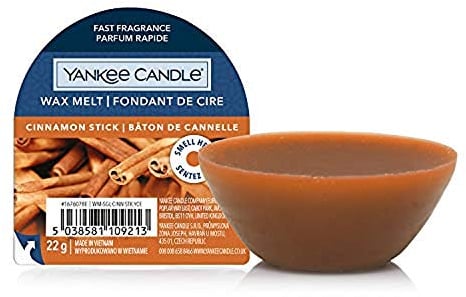 Yankee Candle Duftwachs Wax Melts | Cinnamon Stick | bis zu 8 Stunden Duft | 1 Stück