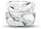 Newseego Compatibile con Custodia Airpods Pro, Custodia Rigida in Marmo Carino Portatile e Antiurto Donna Ragazza Uomo Airpods Pro Accessori Cover in PC Protettiva per AirPods Pro Generazione-Bianca