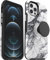 OtterBox für Apple iPhone 12 Pro Max, Schlanke Schutzhülle mit integriertem PopSockets PopGrip, Otter + Pop Symmetry Series - Weiß, 77-65486