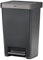 Rubbermaid Premier Series III Step-On Trash Can for Home and Kitchen, with Stainless Steel Rim, 13 Gallon, Charcoal