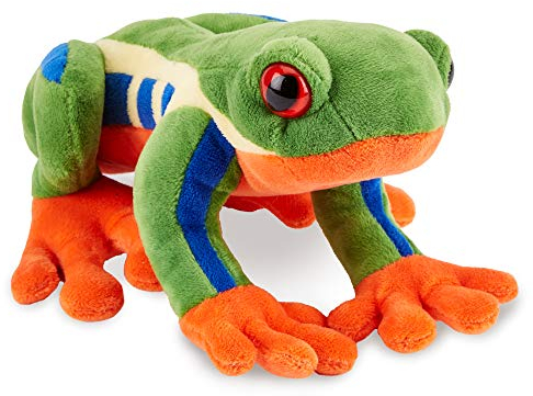 Zappi Co Plüsch Kinder Kuscheltier Weiches Kuschel Plüschtier - Teil der Safari-Tiere-Kollektion, Perfekt für Kinder(19cm)(Laubfrosch)