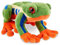 Zappi Co Plüsch Kinder Kuscheltier Weiches Kuschel Plüschtier - Teil der Safari-Tiere-Kollektion, Perfekt für Kinder(19cm)(Laubfrosch)