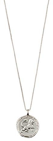 PILGRIM Jewelry Halskette mit Löwe Sternzeichen - Versilbert, Kristall