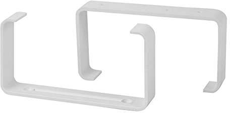 110x55mm Flachkanal Halter - Kunststoff Kanalhalterung - Halterung 2 Stück