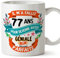 Mugffins Mug/Tasse Joyeux 77 Anniversaire - IL M'A FALLU 77 ANS POUR DEVENIR AUSSI GENIALE - Cadeau Original pour Homme et Femme