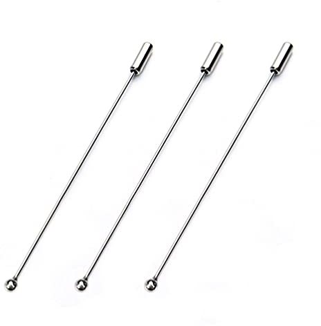 HOMSFOU Lot de 20 épingles à nourrice longues en métal avec extrémités d'arrêt pour la fabrication de bijoux et accessoires 90 mm