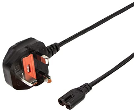 LogiLink CP166 - Netzkabel, BS 1363 (UK) zu IEC C7, schwarz, 1,8 m
