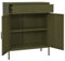 Tidyard Sideboard Beistellschrank Lagerschrank Standschrank Kommode Metallschrank Mit 2 Türen 2 Schubladen Stahl Olivgrün 80x35x101,5 cm