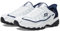 Skechers Men's Afterburn M. Fit Grill Captain Loafer, White Navy, 9.5 UK