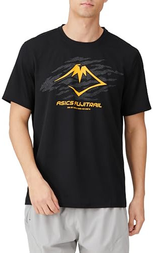 ASICS Fujitrail Logo SS Top 2011C981-001, Men t-shirt, Black, S EU