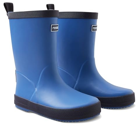 Reima - Taikuus Regenstiefel für Kinder - Gefütterte Kinder Gummistiefel für Jungen und Mädchen, Flexible Laufsohle, reflektierende Details, herausnehmbare Einlegesohlen