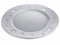 Gruppo Maruccia - Piatti Natalizi in Plastica Riutilizzabili - Con Intagli a Forma di Stella - Set da 12 - Colore Argento