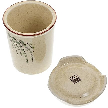 HEMOTON Essstäbchen-organizer Aus Keramik Besteckhalter Für Küche Löffel-organizer Zum Abladen Utensilienhalter Zur Aufbewahrung Löffelhalter Als Dekoration