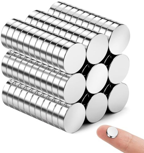 Koboko 60 Stück Selbstklebende Scheibenmagnete 8 × 2 mm | Haftmagnete Für Metalloberflächen, Werkstatt, Lager Und Industrieanwendungen